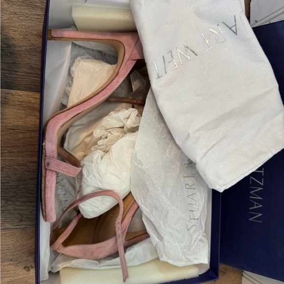 Stuart Weitzman Pink Heels Elegant Stiletto Design - Picture 5 of 7